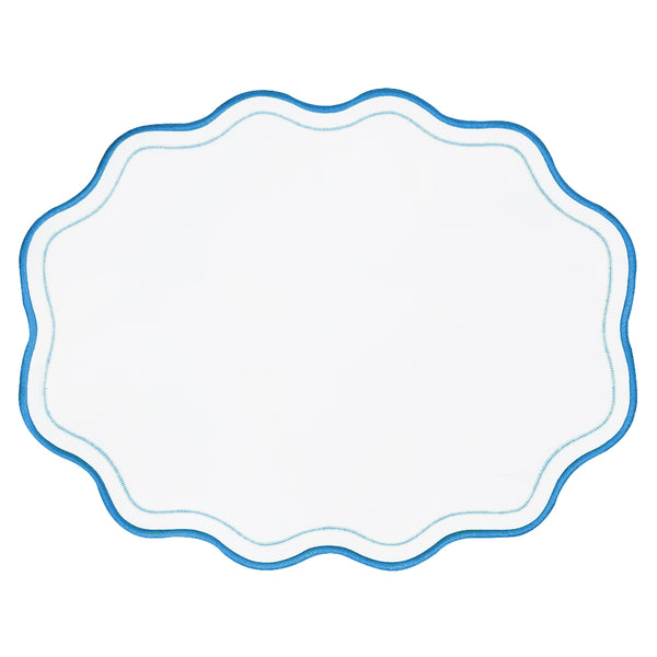 JOGO AMERICANO IMPERMEÁVEL BREEZE OVAL AZUL 47X36CM