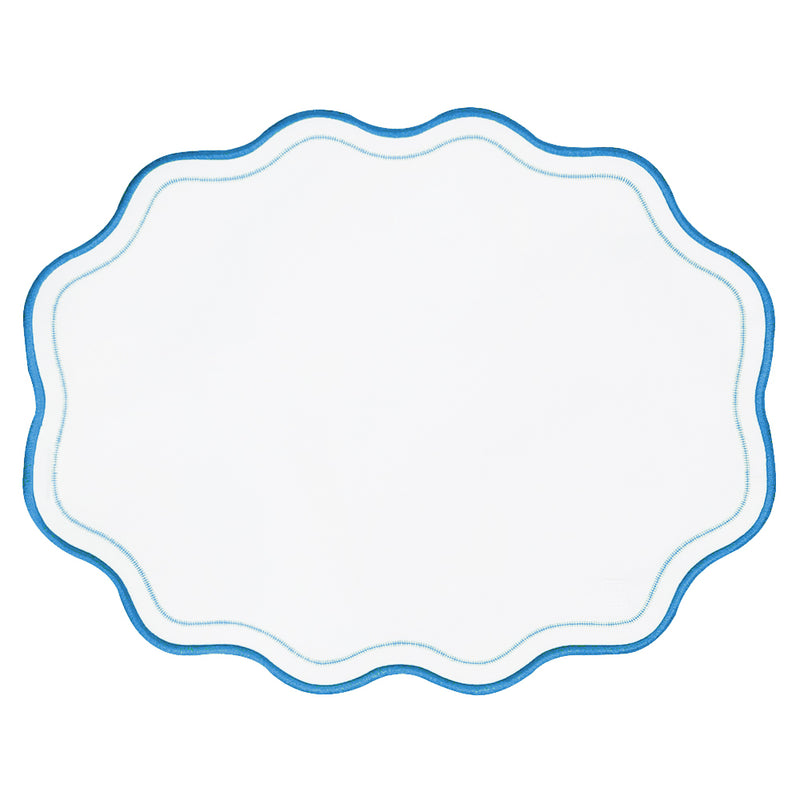 JOGO AMERICANO IMPERMEÁVEL BREEZE OVAL AZUL 47X36CM