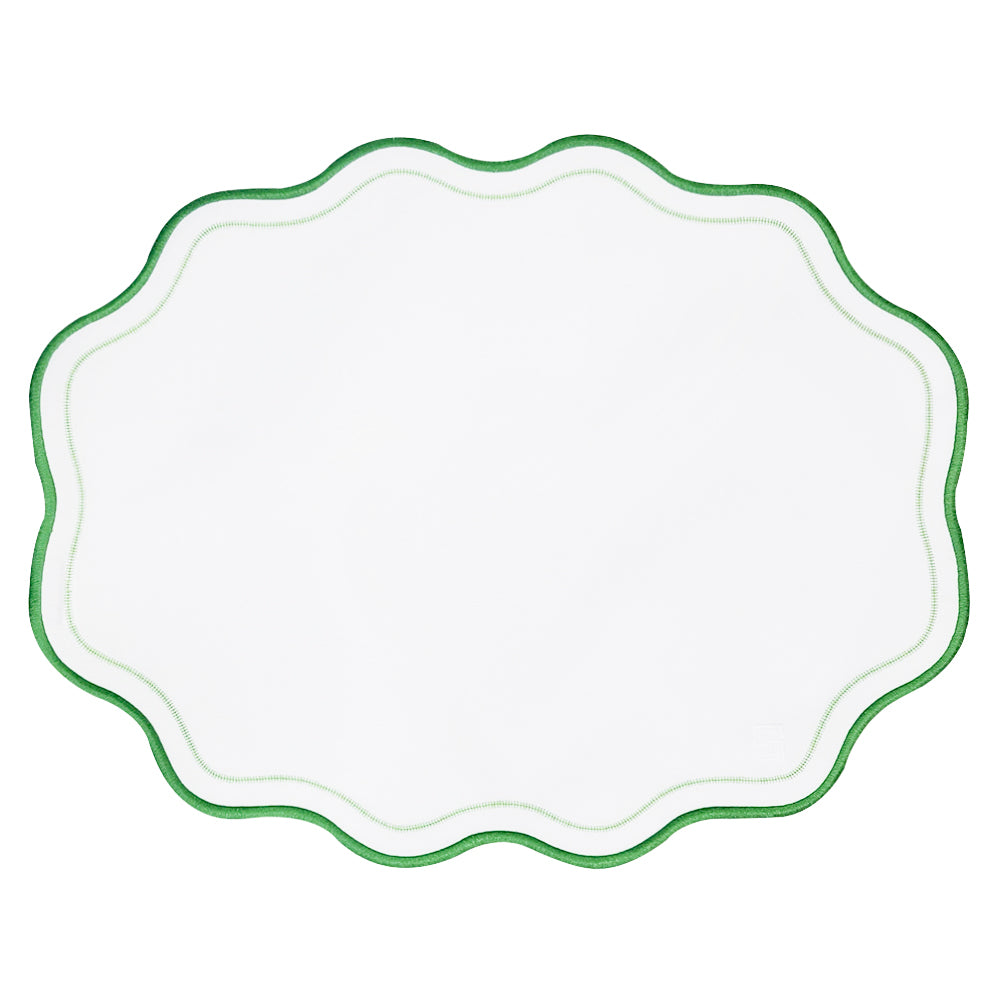 JOGO AMERICANO IMPERMEÁVEL BREEZE OVAL VERDE 47X36CM