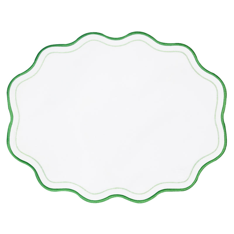 JOGO AMERICANO IMPERMEÁVEL BREEZE OVAL VERDE 47X36CM