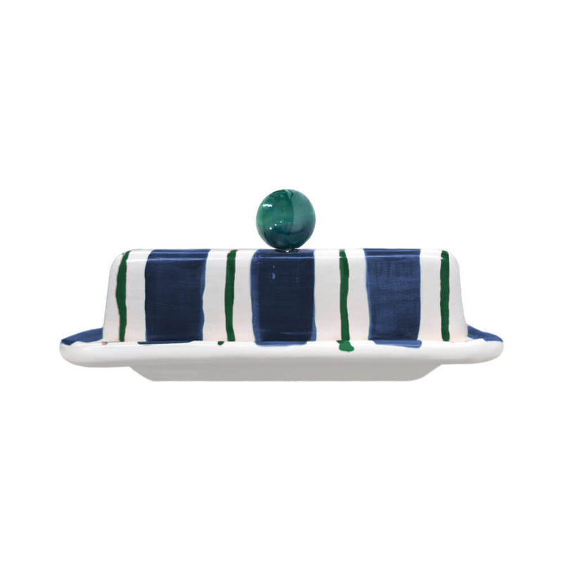 MANTEIGUEIRA CERÂMICA ARTESANAL AGATA AZUL