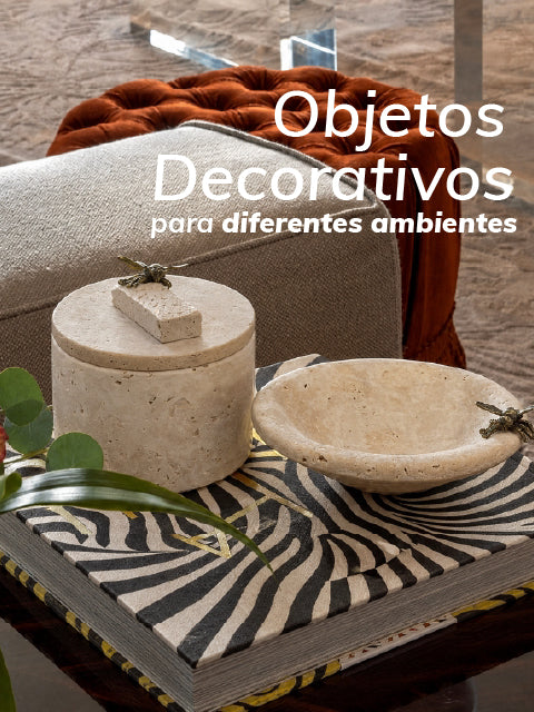 Vários objetos decorativos para sua mesa de centro