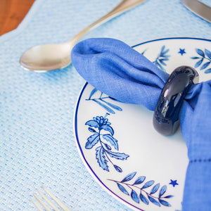 PORTA GUARDANAPO ÁGATA NATURAL ARCO AZUL