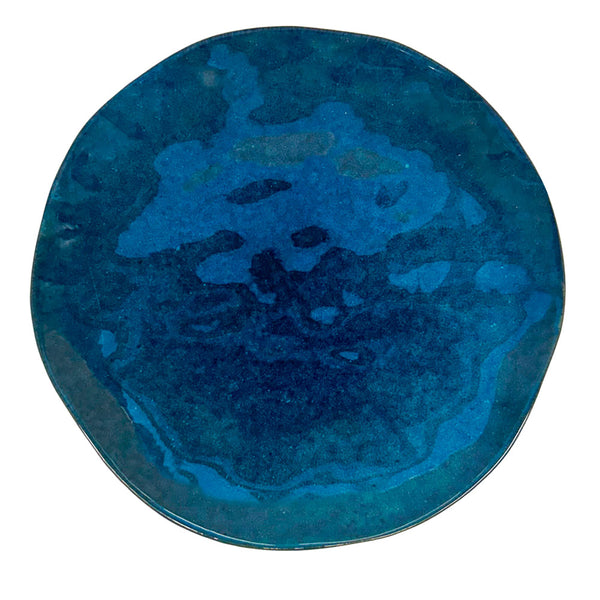 PRATO RASO CERÂMICA ARTESANAL ORGANIC AZUL