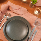 PRATO RASO CERAMICA PORTUGUESA NERO 28 CM