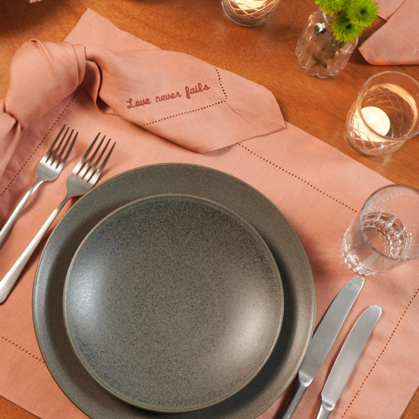 PRATO RASO CERAMICA PORTUGUESA NERO 28 CM