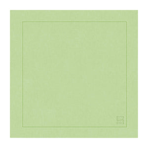 GUARDANAPO DE LINHO PURO BARRA LARGA PREMIUM VERDE GUACAMOLE