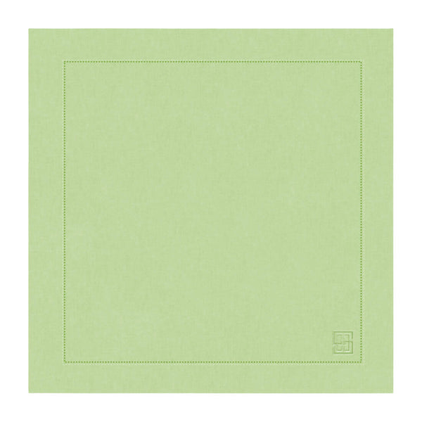 GUARDANAPO DE LINHO PURO BARRA LARGA PREMIUM VERDE GUACAMOLE