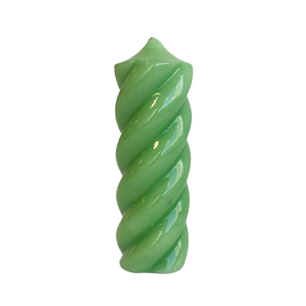 VELAS SUPER TWIST VERDE CLARO G  6,5 X 22(h) CM