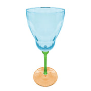 TAÇA DE VIDRO SORRENTO ALTA AZUL/VERDE/LARANJA