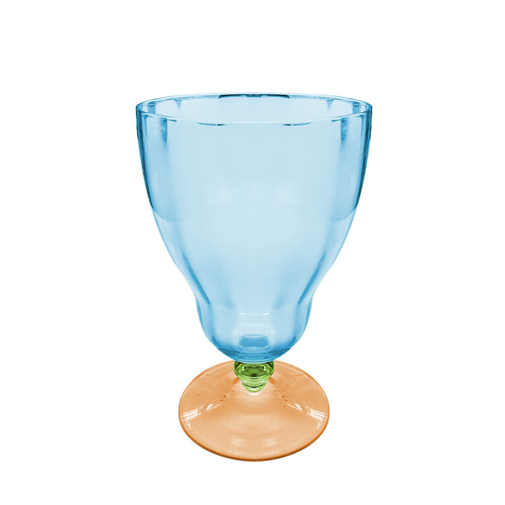 TAÇA AGUA SORRENTO 270ML AZUL/VERDE/LARANJA