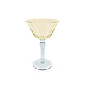 TAÇA DE VIDRO SAINT REMY AMARELO E CINZA 180ML