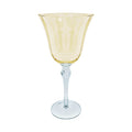 TAÇA DE VIDRO SAINT REMY AMARELO E CINZA 300ML