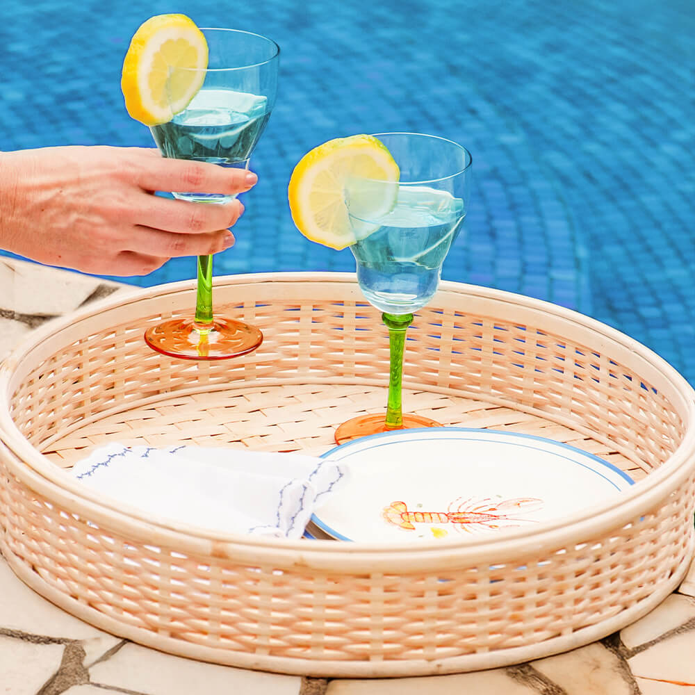 TAÇA VINHO BRANCO SORRENTO 270ML AZUL/VERDE/LARANJA 270ml