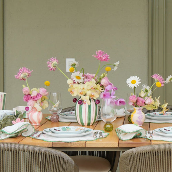 MINI VASO CERÂMICA ARTESANAL FLOWERSCAPE ROSA 11CM