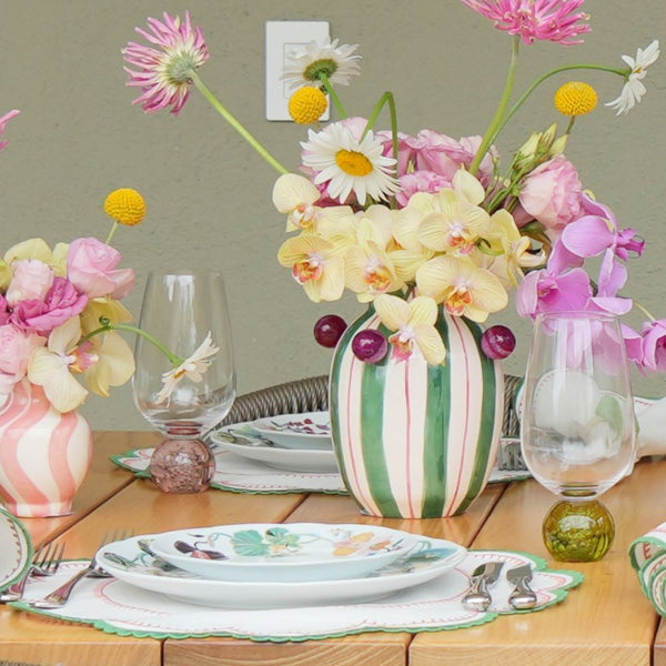 MINI VASO CERÂMICA ARTESANAL FLOWERSCAPE ROSA 11CM