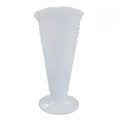 VASO EM OPALINA BRANCA COM ALTO RELEVO VINTAGE 24CM