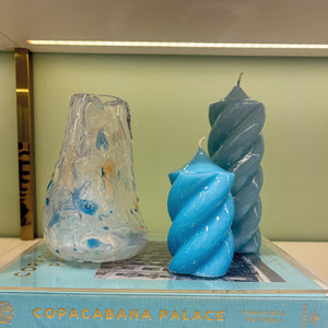 VELAS SUPER TWIST AZUL CLARO G 6,5 X 22(h) CM