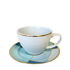 XÍCARA CHÁ DE PORCELANA GOLD DÉCO 240ML