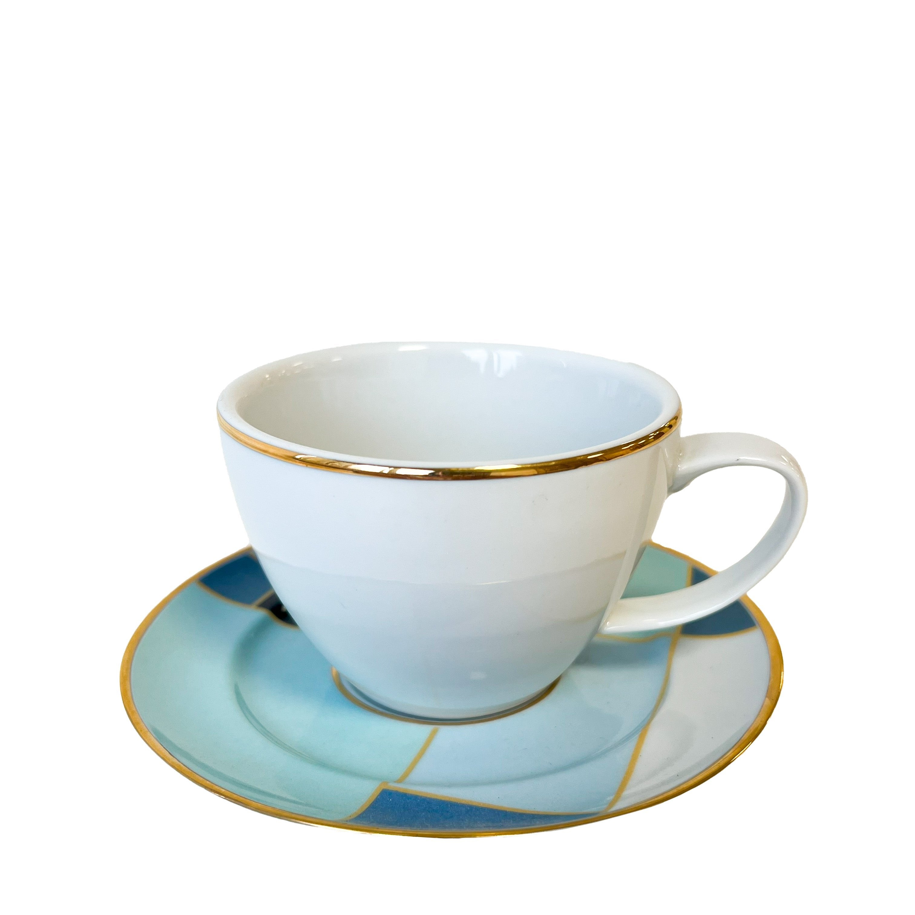 XÍCARA CHÁ DE PORCELANA GOLD DÉCO 240ML