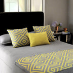 CAPA DE ALMOFADA TRICOT JACQUARD LOSANGOS