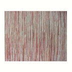 Jogo americano retangular em fibra natural Hyacinth com acabamento trançado e fios metalizados, cor vermelho, 46x37 cm – Lolahome