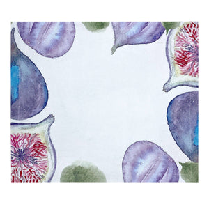 JOGO AMERICANO ESTAMPADO DE ALGODÃO FIGOS 44X39 CM