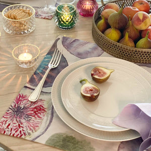 JOGO AMERICANO ESTAMPADO DE ALGODÃO FIGOS 44X39 CM