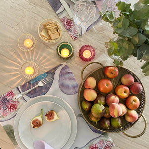 JOGO AMERICANO ESTAMPADO DE ALGODÃO FIGOS 44X39 CM