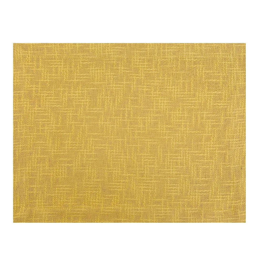 Jogo americano rústico em algodão natural, cor amarelo lima, 41x32 cm – Lolahome