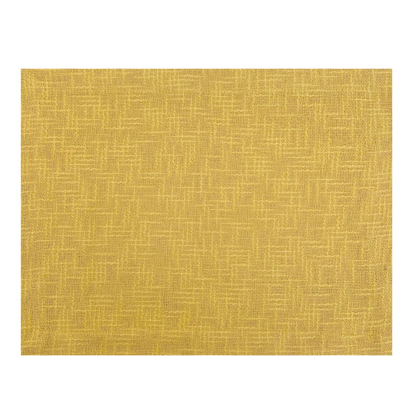 Jogo americano rústico em algodão natural, cor amarelo lima, 41x32 cm – Lolahome