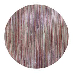 Jogo americano redondo de fibra natural Hyacinth Shine vermelho 43 cm