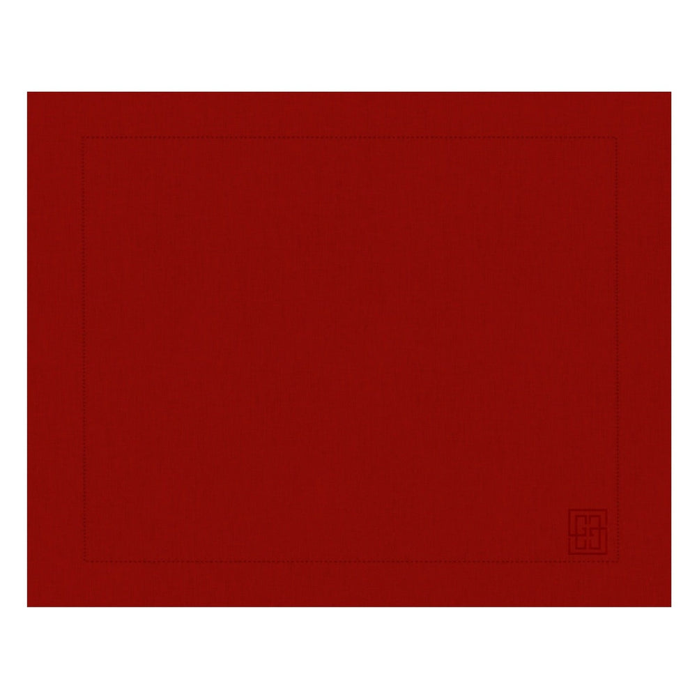 Jogo americano linho premium vermelho 50x39cm – Lolahome