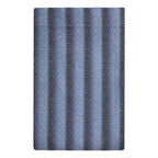 SUPER CAMINHO DE MESA ALGODÃO ETNIA ZIGZAG AZUL 4 LUGARES