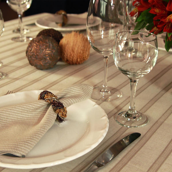 PORTA GUARDANAPO DE MIÇANGAS TONS TERRA MARROM