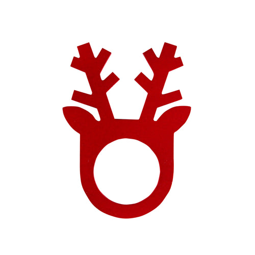 PORTA GUARDANAPO DE MDF RENA VERMELHO