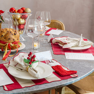 PORTA GUARDANAPO DE CERÂMICA ÁRVORE DE NATAL BRANCO