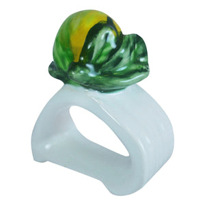 PORTA GUARDANAPO DE CERÂMICA LIMÃO SICILIANO