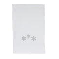 TOALHA DE LAVABO DE LINHO NATAL BRANCO