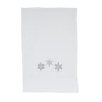 TOALHA DE LAVABO DE LINHO NATAL BRANCO