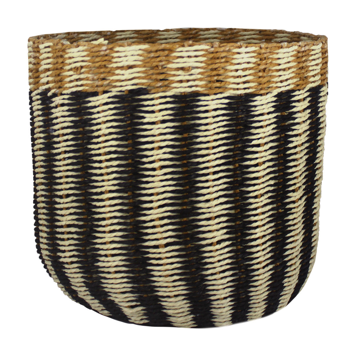 CESTO DE CORDA BANGKOK TRICOLOR 34 X 33 CM