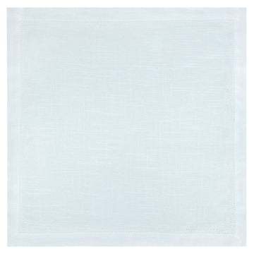 GUARDANAPO DE LINHO VISCO NATURALE DUPLO AJOUR BLANC 50X50 CM