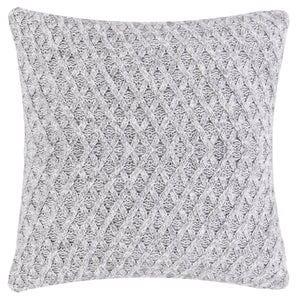 CAPA DE ALMOFADA LOSANGOS CASHMERE TOUCH CINZA 50X50 CM