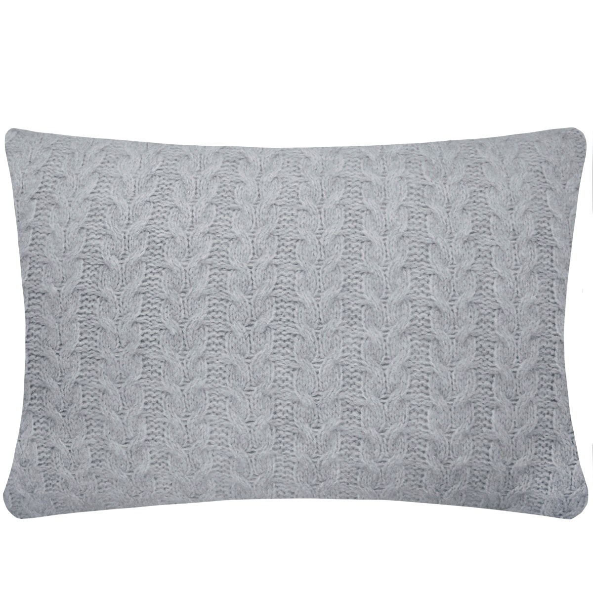 CAPA DE ALMOFADA TRANÇA CASHMERE TOUCH REGULAR CINZA 60X40 CM