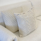 Almofada de macrame 