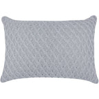 CAPA DE ALMOFADA TRICOT PLUS LOSANGOS CINZA 50X35
