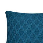 CAPA DE ALMOFADA TRICOT PLUS GOTAS AZUL 50 X 50 CM
