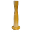 CASTIÇAL DE MADEIRA TAUARI CÔNICO  9 X 21,5(H) CM