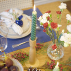 VELAS PARA CASTIÇAL TWIST BOLD VERDE ESCURO 18 CM - 02 UNIDADES