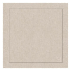 GUARDANAPO DE LINHO PURO BARRA LARGA PREMIUM NATURAL 55X55 CM